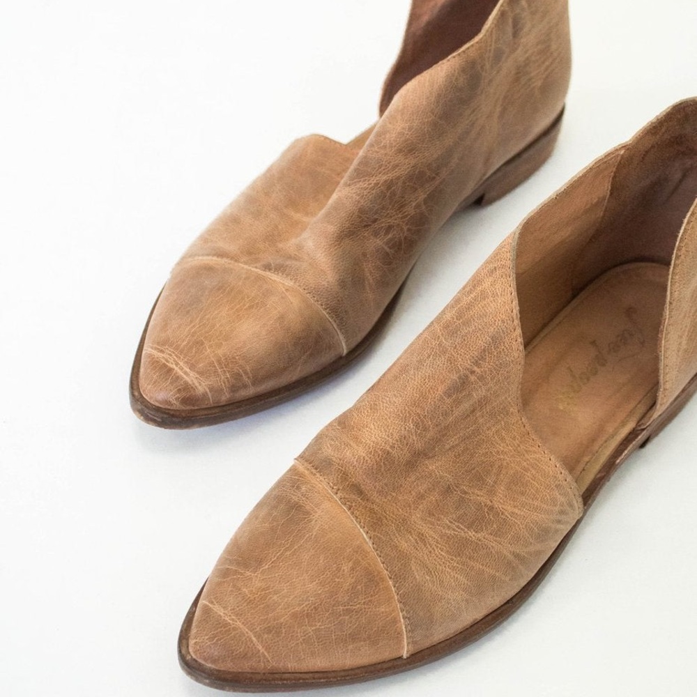 Free People Leather Royale Flats